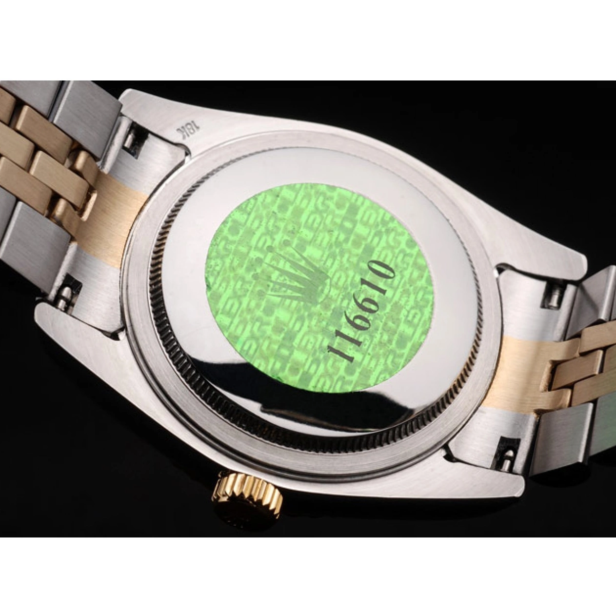 Aaa replica watch Rolex Stainless PlatedGold DateJust Dial Tone Two 18k Gold Steel 0728
